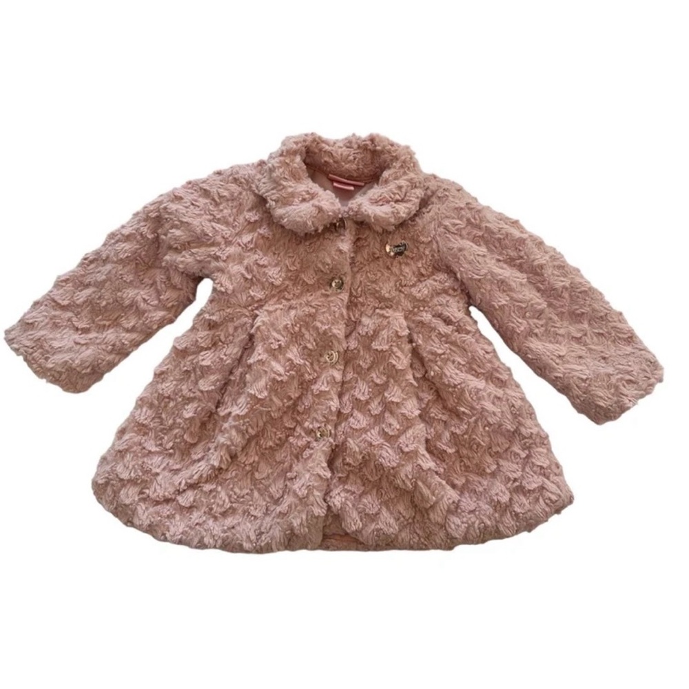 Juicy Couture Pink Velour Plush Teddy Jacket size 3T